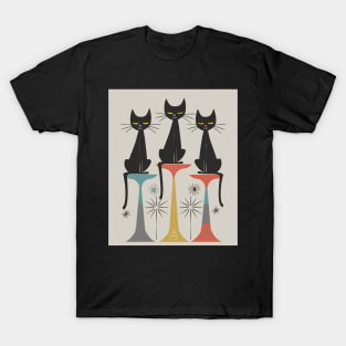 Mid Century Modern CAT Harmonious Hues T-Shirt